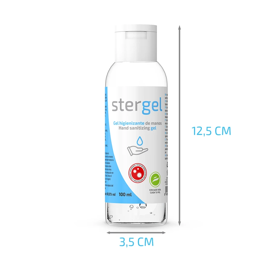 STERGEL - HYDROALCOHOLIC HAND SANITIZING GEL ALOE VERA 100ML